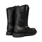 Silver Bull Leather PU SB-800 Rubber Sole Work Boots – Black - OriginalWestern.com