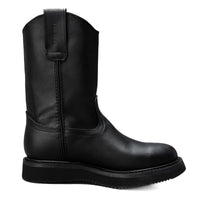 Silver Bull Leather Wellington Sole Work Boot–Black - OriginalWestern.com