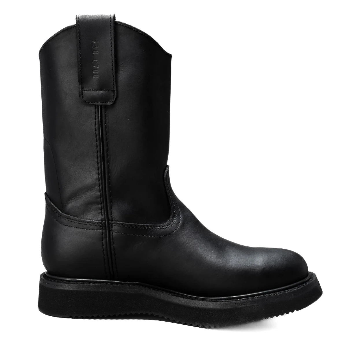 Silver Bull Leather Wellington Sole Work Boot–Black - OriginalWestern.com