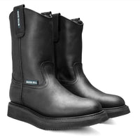 Silver Bull Leather Wellington Sole Work Boot–Black - OriginalWestern.com