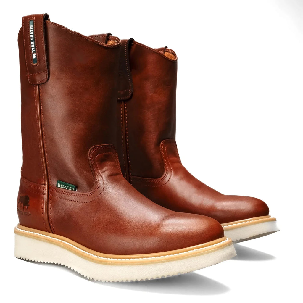 Silver Bull Leather Wellington Sole Work Boot– Shedron - OriginalWestern.com