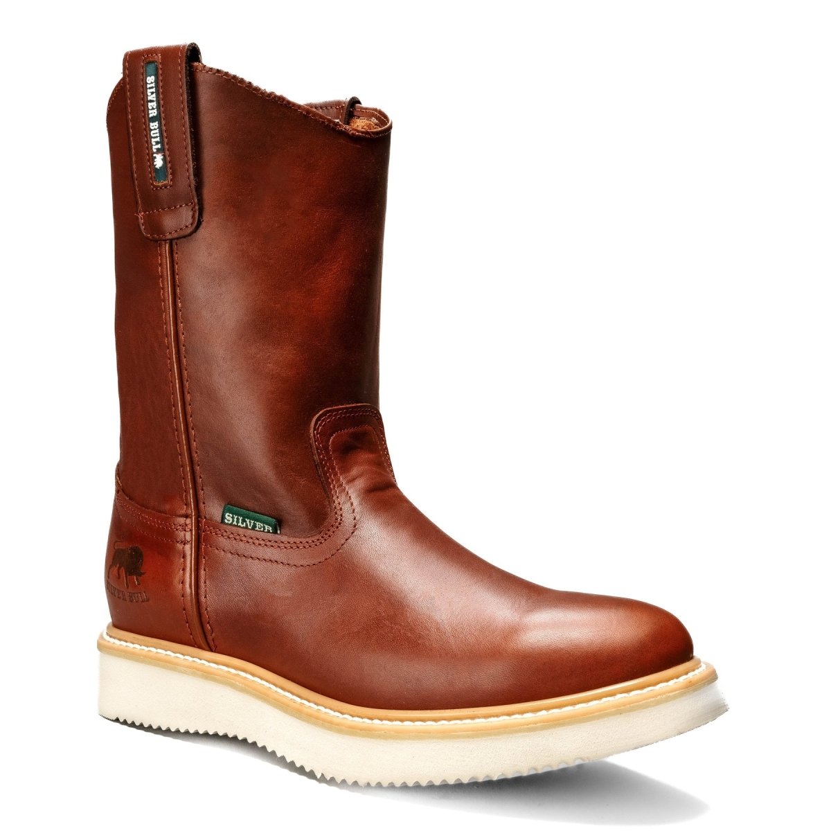 Silver Bull Leather Wellington Sole Work Boot– Shedron - OriginalWestern.com