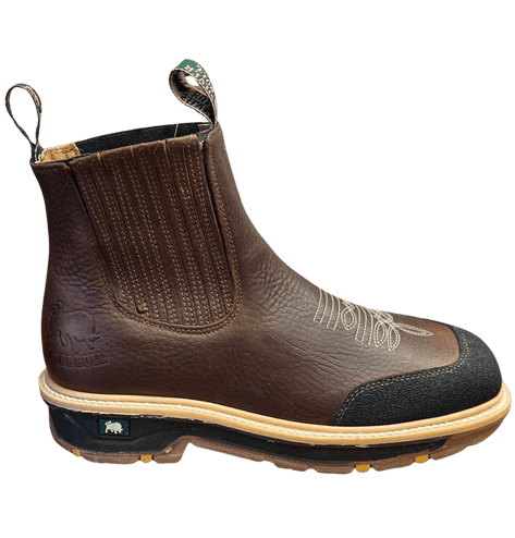 Silver Bull Men's SB–3980 Rodeo Square Toe Work Boots with Toe Protection - OriginalWestern.com