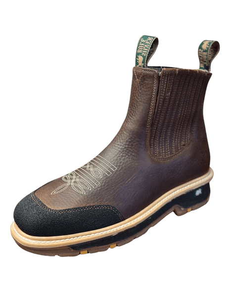 Silver Bull Men's SB–3980 Rodeo Square Toe Work Boots with Toe Protection - OriginalWestern.com