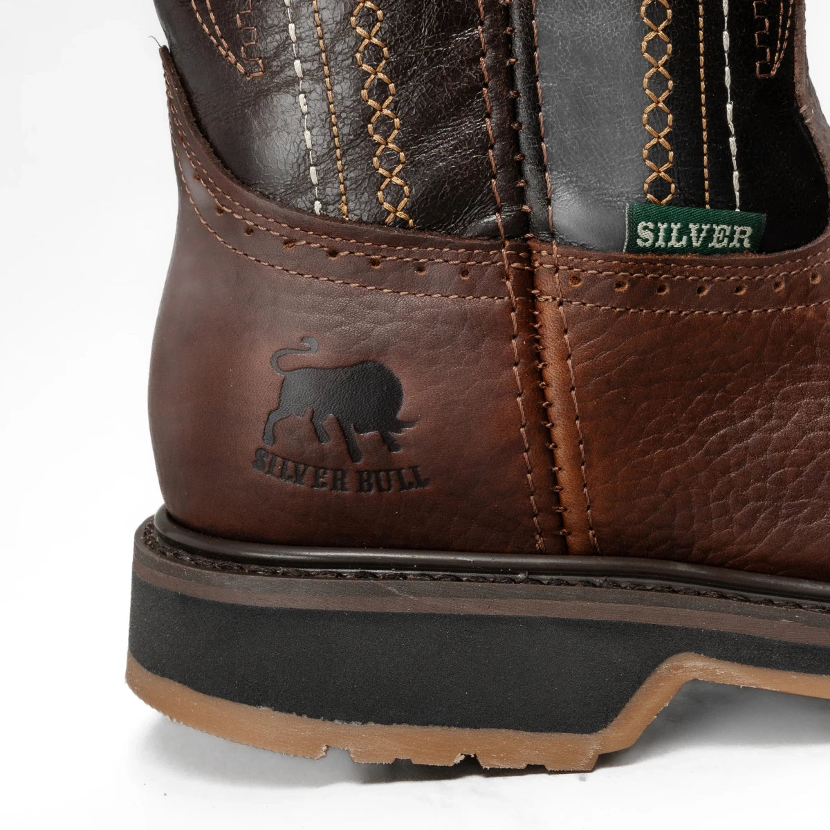 Silver Bull Men's SB–5001 Rodeo Square Toe Work Boots - Soft Toe - OriginalWestern.com