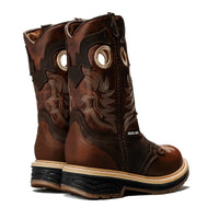 Silver Bull Western Leather Dual Density Work Boot–Brown - OriginalWestern.com