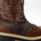 Silver Bull Western Leather Dual Density Work Boot–Brown - OriginalWestern.com