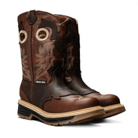 Silver Bull Western Leather Dual Density Work Boot–Brown - OriginalWestern.com