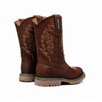 Silver Bull Western Leather Tractor Sole Work Boot–Copper - OriginalWestern.com