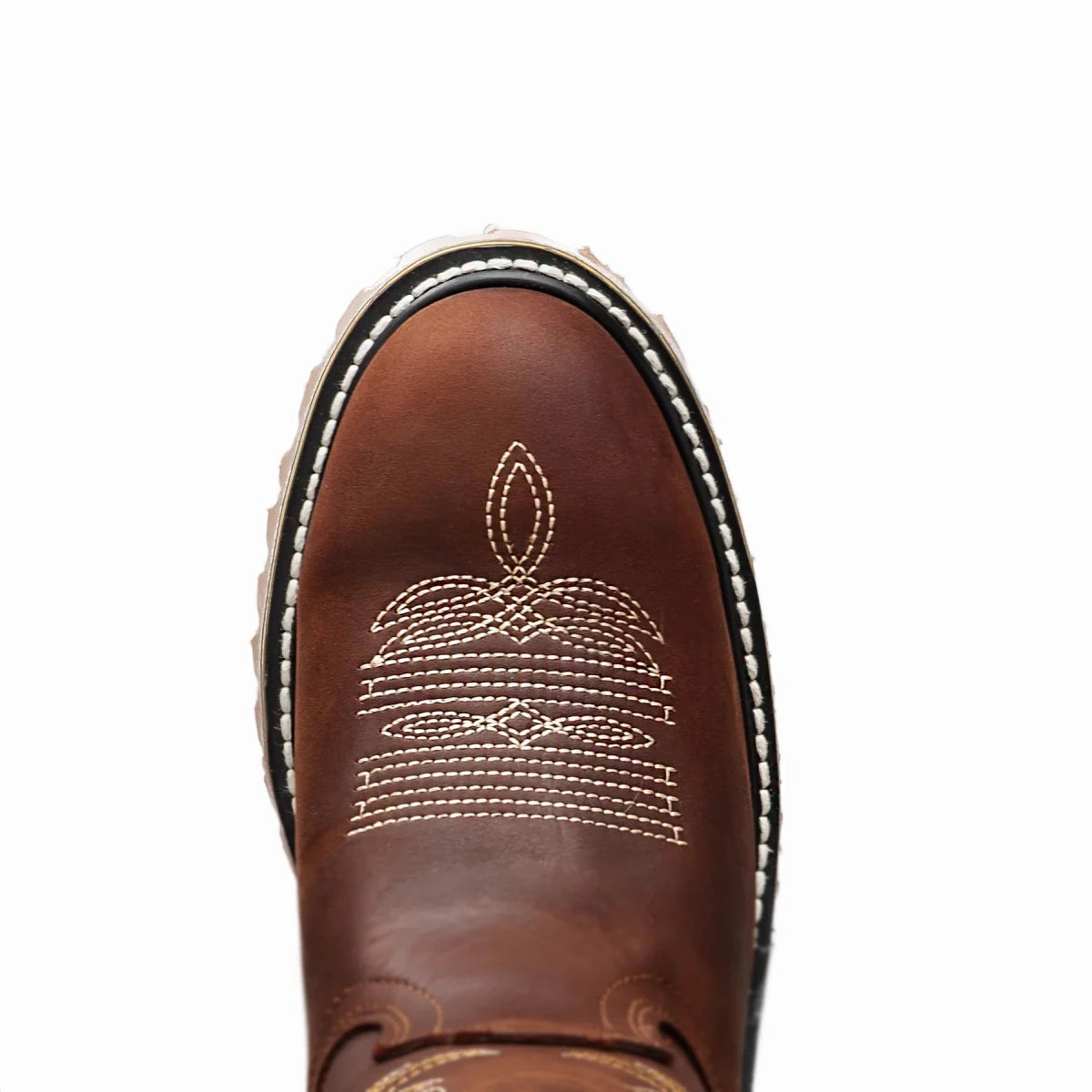 Silver Bull Western Leather Tractor Sole Work Boot–Copper - OriginalWestern.com