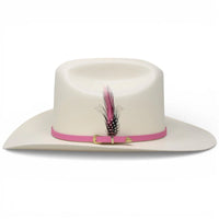 Sombrero White Diamonds 1000X Virgen de Guadalupe Sinaloa Style Cowboy Straw Hat