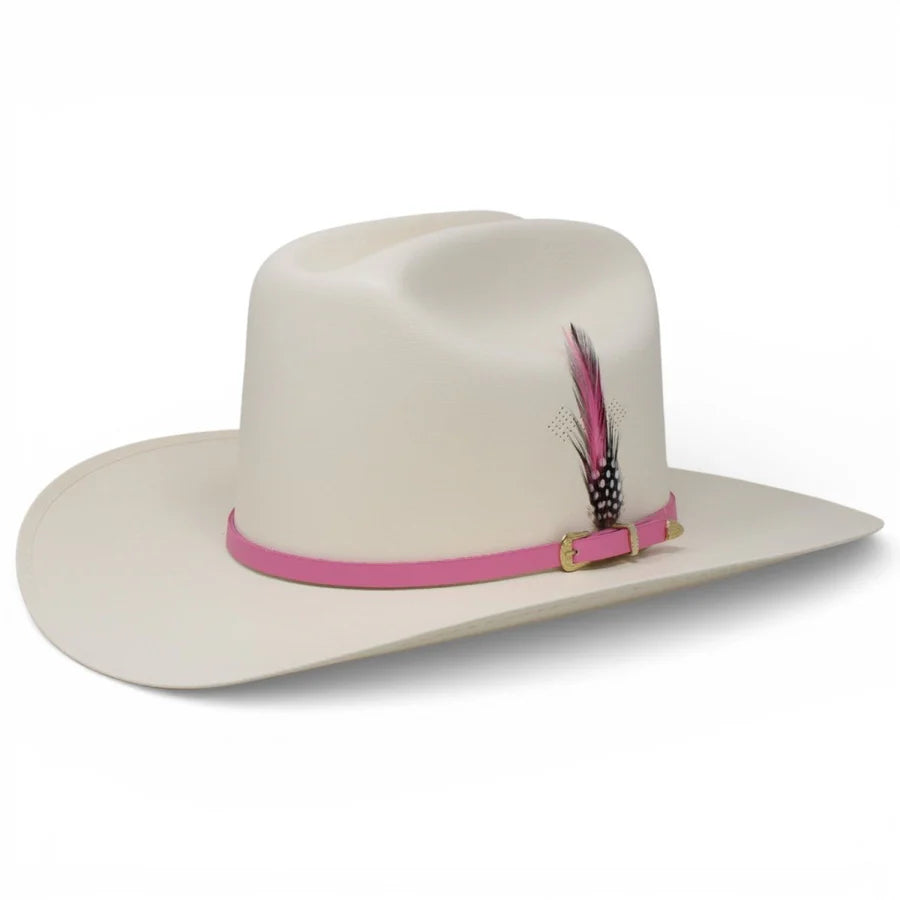 Sombrero White Diamonds 1000X Virgen de Guadalupe Sinaloa Style Cowboy Straw Hat