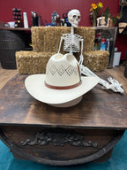 Sombrero Cuernos Chuecos 100X Johnson Randado Style Western Cowboy Straw Hat - OriginalWestern.com