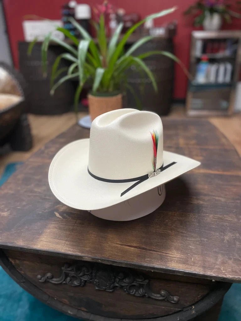 Sombrero Cuernos Chuecos 100X Johnson Style Western Cowboy Straw Hat - OriginalWestern.com