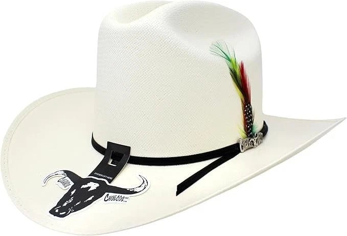 Sombrero Cuernos Chuecos 100X Johnson Style Western Cowboy Straw Hat - OriginalWestern.com