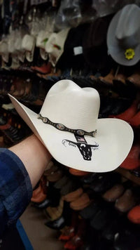 Sombrero Cuernos Chuecos 100X Marlboro Oscar Style Cowboy Straw Hat - OriginalWestern.com