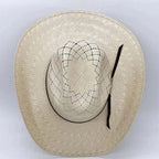 Sombrero Cuernos Chuecos 100X Oscar Diamond Style Cowboy Straw Hat - OriginalWestern.com