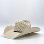 Sombrero Cuernos Chuecos 100X Oscar Diamond Style Cowboy Straw Hat - OriginalWestern.com