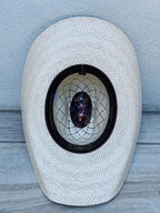 Sombrero Cuernos Chuecos 100X Oscar Diamond Style Cowboy Straw Hat - OriginalWestern.com