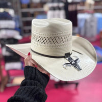 Sombrero Cuernos Chuecos 100X Renegado Bicolor Style Western Cowboy Straw Hat - OriginalWestern.com