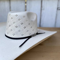 Sombrero Cuernos Chuecos 100X Renegado Flower Style Cowboy Straw Hat - OriginalWestern.com