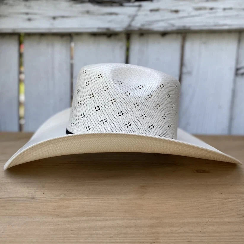 Sombrero Cuernos Chuecos 100X Renegado Flower Style Cowboy Straw Hat - OriginalWestern.com