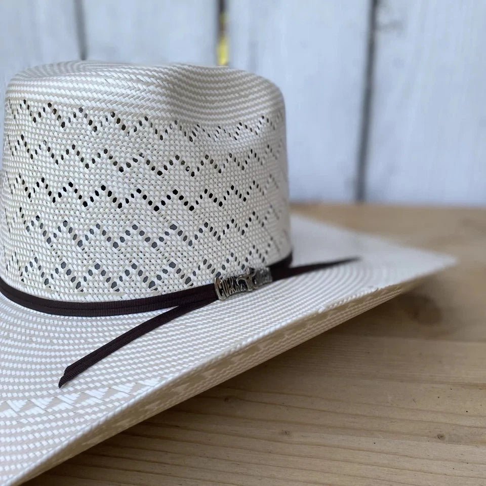 Sombrero Cuernos Chuecos 100X Renegado Mountain Peak Style Cowboy Straw Hat - OriginalWestern.com