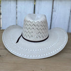 Sombrero Cuernos Chuecos 100X Renegado Mountain Peak Style Cowboy Straw Hat - OriginalWestern.com