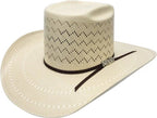 Sombrero Cuernos Chuecos 100X Vakera Mountain Peak Style Cowboy Straw Hat - OriginalWestern.com