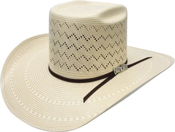 Sombrero Cuernos Chuecos 100X Vakera Mountain Peak Style Cowboy Straw Hat - OriginalWestern.com