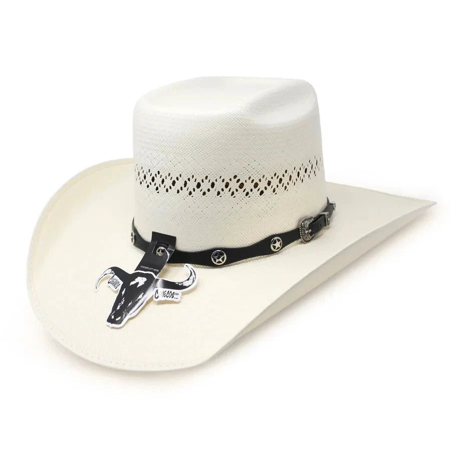 Sombrero Cuernos Chuecos 100X Vakera Natural Style Cowboy Straw Hat - OriginalWestern.com