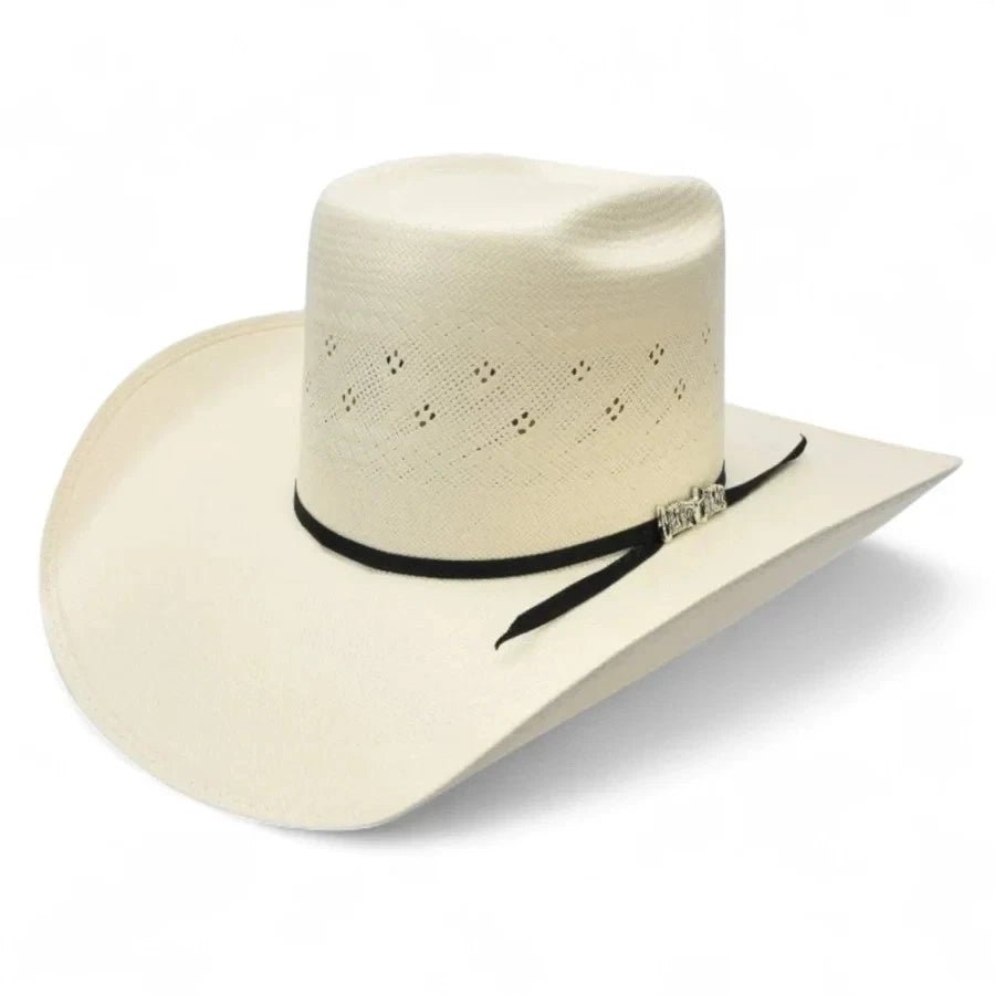 Sombrero Cuernos Chuecos 100X Vakera Randa Flower Style Cowboy Straw Hat - OriginalWestern.com
