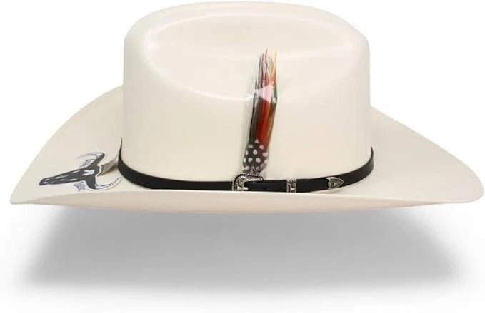 Sombrero Cuernos Chuecos 5000X Johnson San Judas Tadeo Cowboy Straw Hat - Brim 3" - OriginalWestern.com