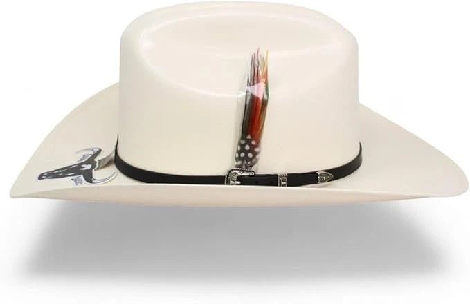 Sombrero Cuernos Chuecos 5000X Johnson Style Western Cowboy Straw Hat - Brim 4" - OriginalWestern.com