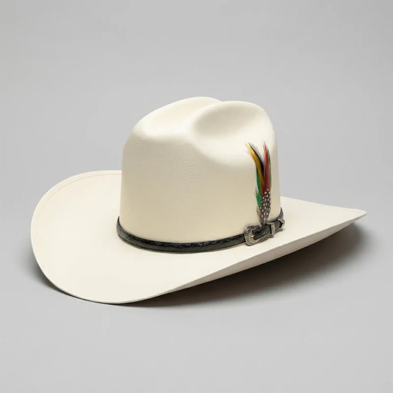 Sombrero Cuernos Chuecos 5000X Johnson Style Western Cowboy Straw Hat - Brim 4" - OriginalWestern.com