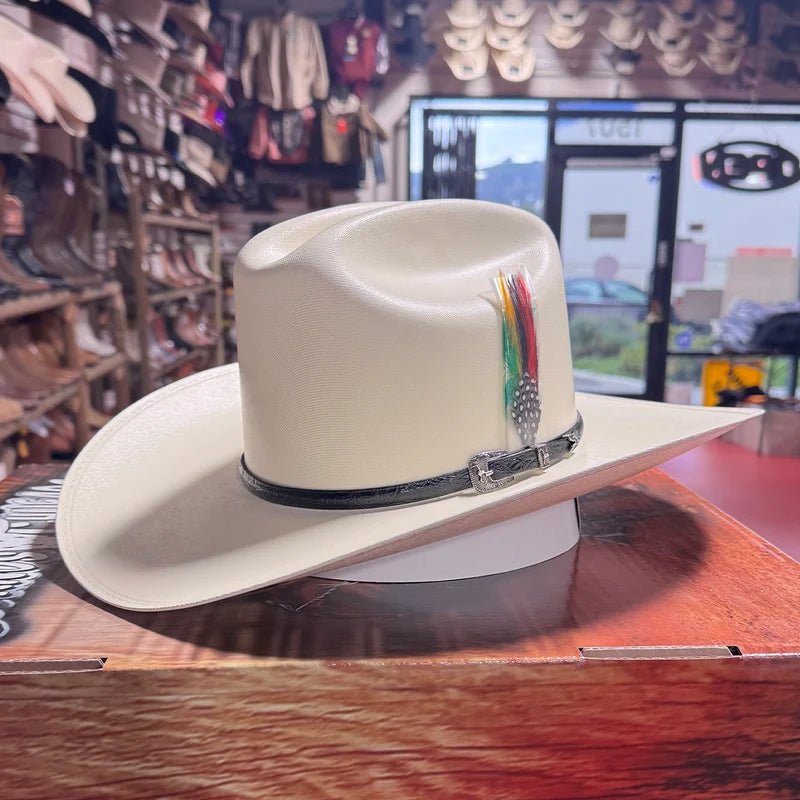 Sombrero Cuernos Chuecos 5000X Johnson Style Western Cowboy Straw Hat - Brim 4" - OriginalWestern.com