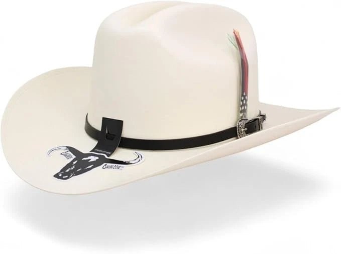 Sombrero Cuernos Chuecos 5000X Johnson Style Western Cowboy Straw Hat - Brim 4" - OriginalWestern.com
