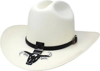 Sombrero Cuernos Chuecos 500X El Fantasma Style (Johnson) Western Straw Hat - OriginalWestern.com