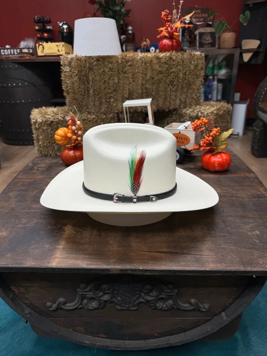 Sombrero Cuernos Chuecos 500X El Fantasma Style (Johnson) Western Straw Hat - OriginalWestern.com