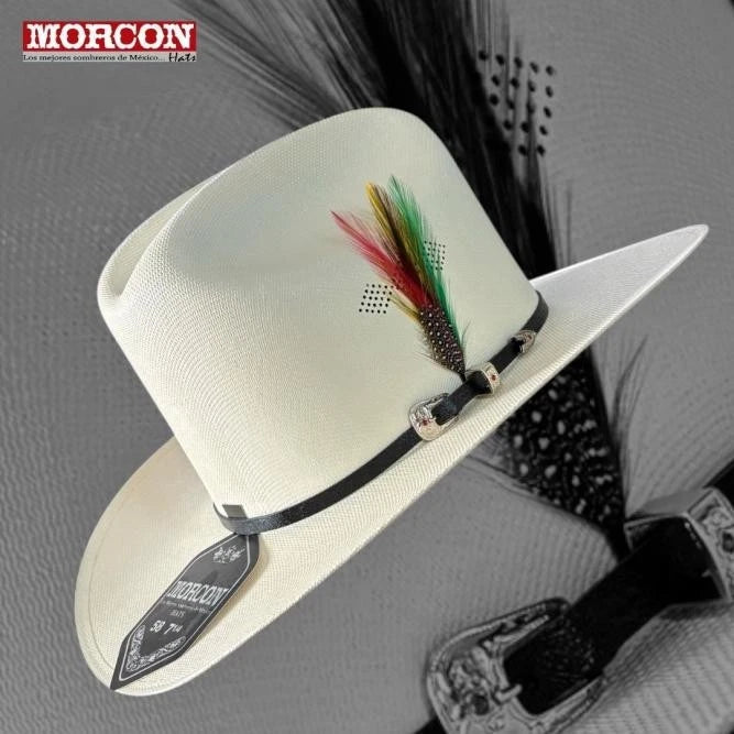 Sombrero Morcon 1,000X Virgen de Guadalupe Sinaloa Western Cowboy Straw Hat - OriginalWestern.com