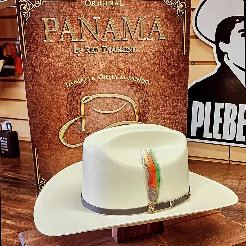 Sombrero Panama 1,000X Panter Belico Sinaloa Style Western Cowboy Straw Hat - OriginalWestern.com