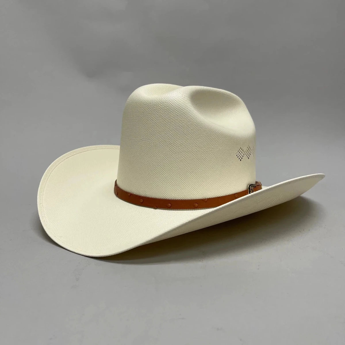Sombrero Panama 15X El Centenario Style Cowboy Shantung Straw Hat - OriginalWestern.com