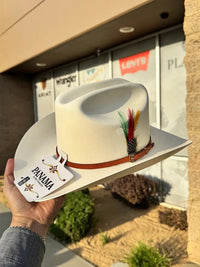 Sombrero Panama 15X El Centenario Style Cowboy Shantung Straw Hat - OriginalWestern.com