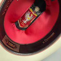 Sombrero Panama 5,000X El Comander Style Cowboy Shantung Straw Hat - OriginalWestern.com