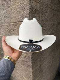 Sombrero Panama 5,000X El Patron Style with Ostrich Cowboy Shantung Straw Hat - OriginalWestern.com