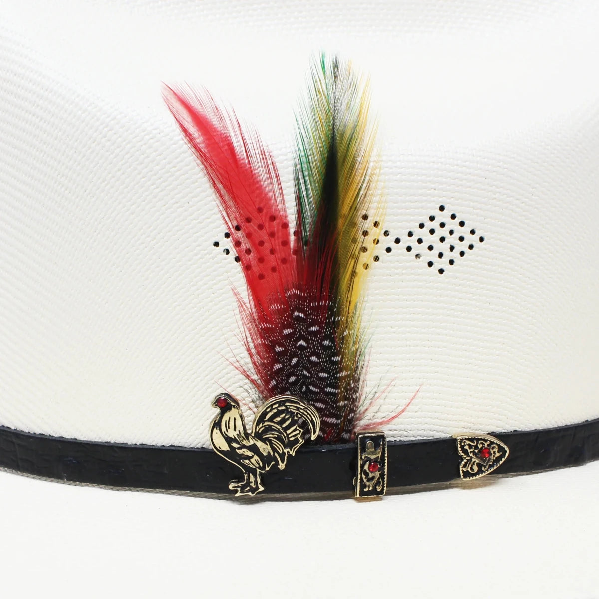 Sombrero Stone 1000X Sinaloa Style Gallos Gamecocks Western Cowboy Straw Hat - OriginalWestern.com