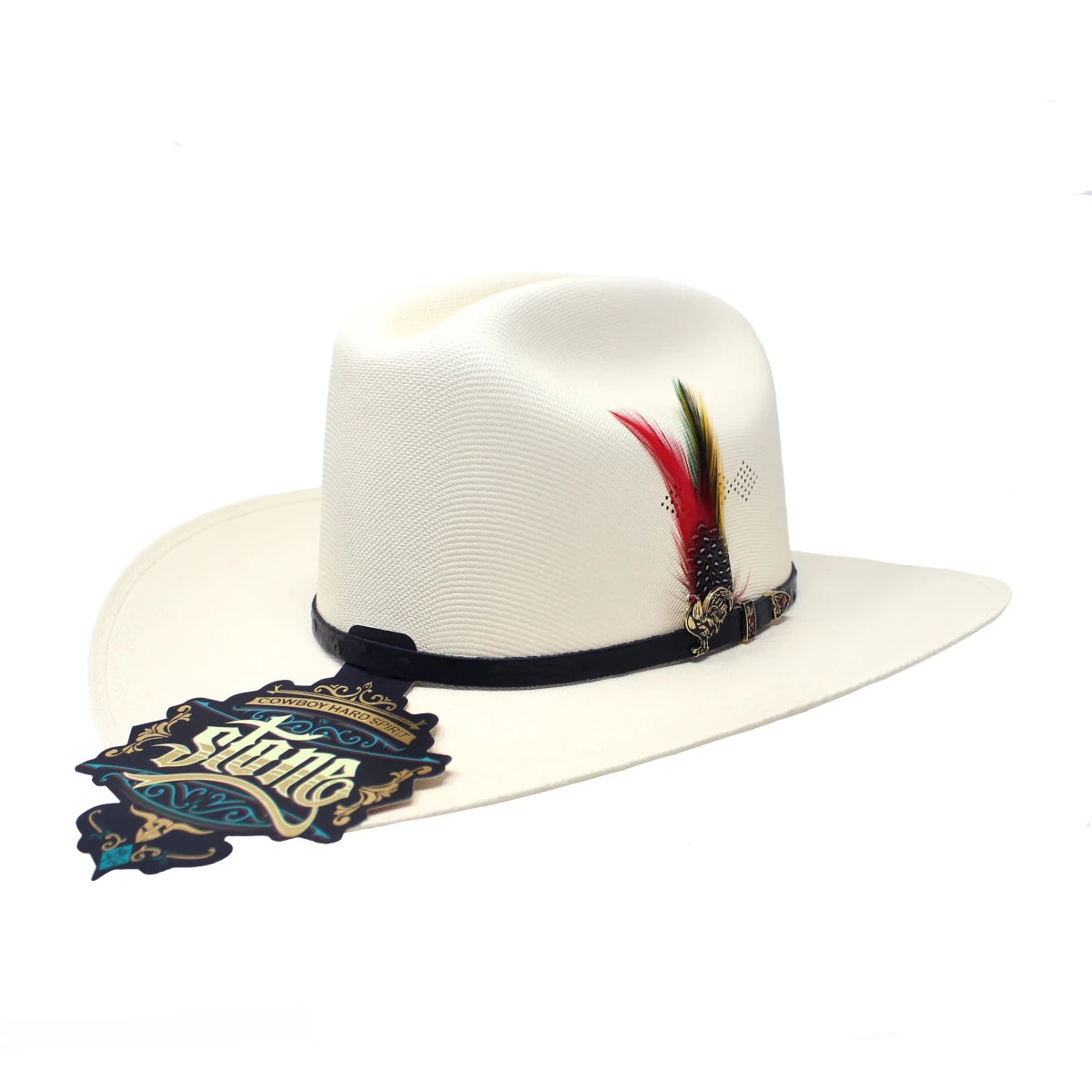 Sombrero Stone 1000X Sinaloa Style Gallos Gamecocks Western Cowboy Straw Hat - OriginalWestern.com