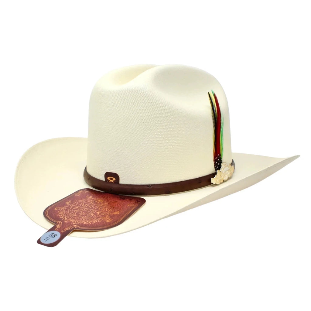 Sombrero Tombstone 10,000X Sinaloa Style (Chaparral) Cowboy Straw Hat - Brim 3" - OriginalWestern.com