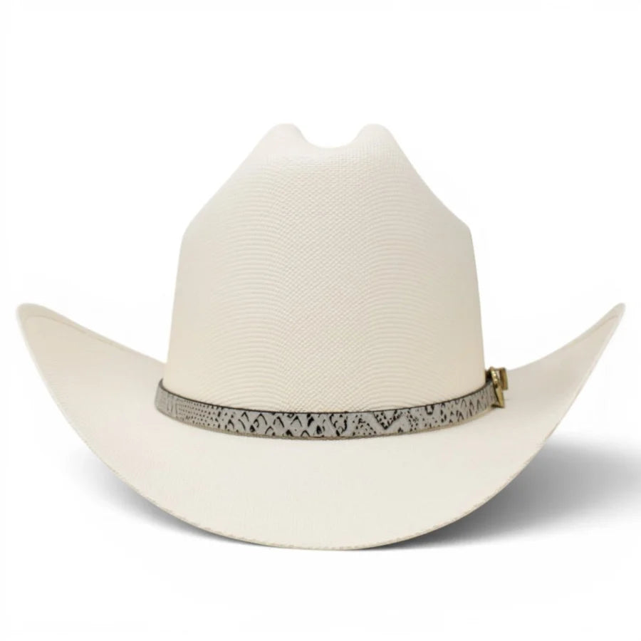Men's Tombstone 1000X Laredo Style Western Cowboy Straw Hat with Snakeskin Band