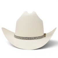 Men's Tombstone 1000X Laredo Style Western Cowboy Straw Hat with Snakeskin Band